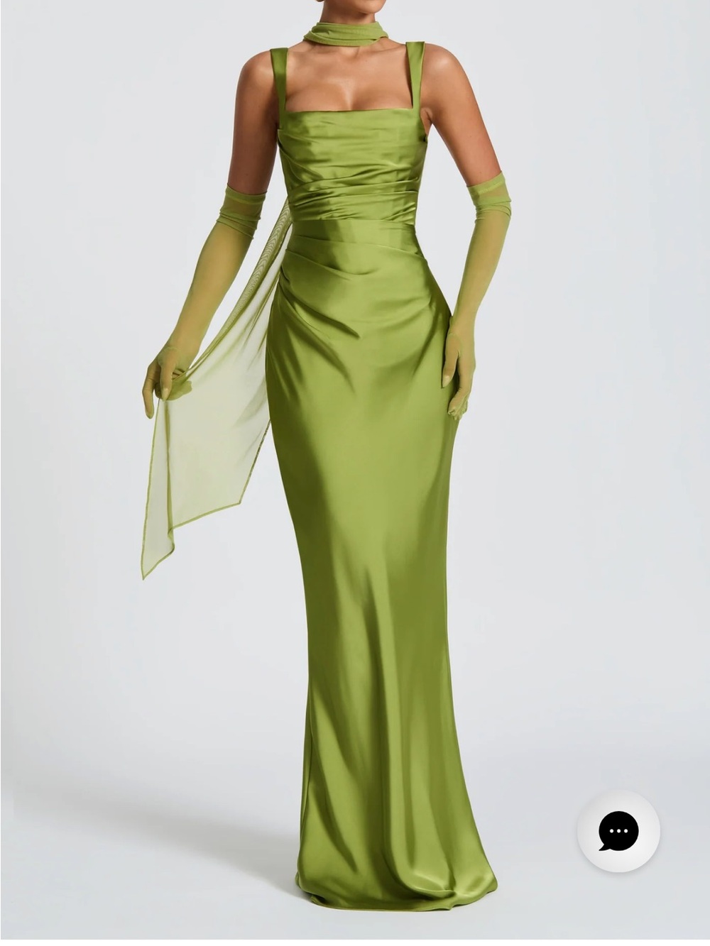 BABYBOO - CALANTHE MAXI DRESS & AYLA SCARF BUNDLE - OLIVE